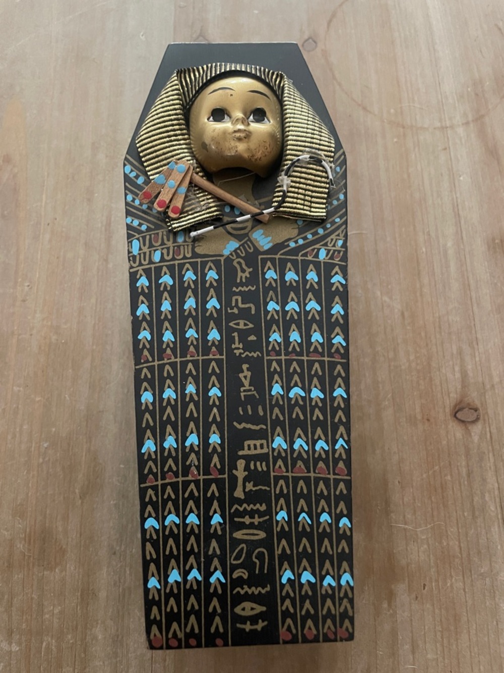 Madam Alexander Egyptian-Themed Gold & Black Decorative Doll. With  Sarcophagus - Picture 2 of 5